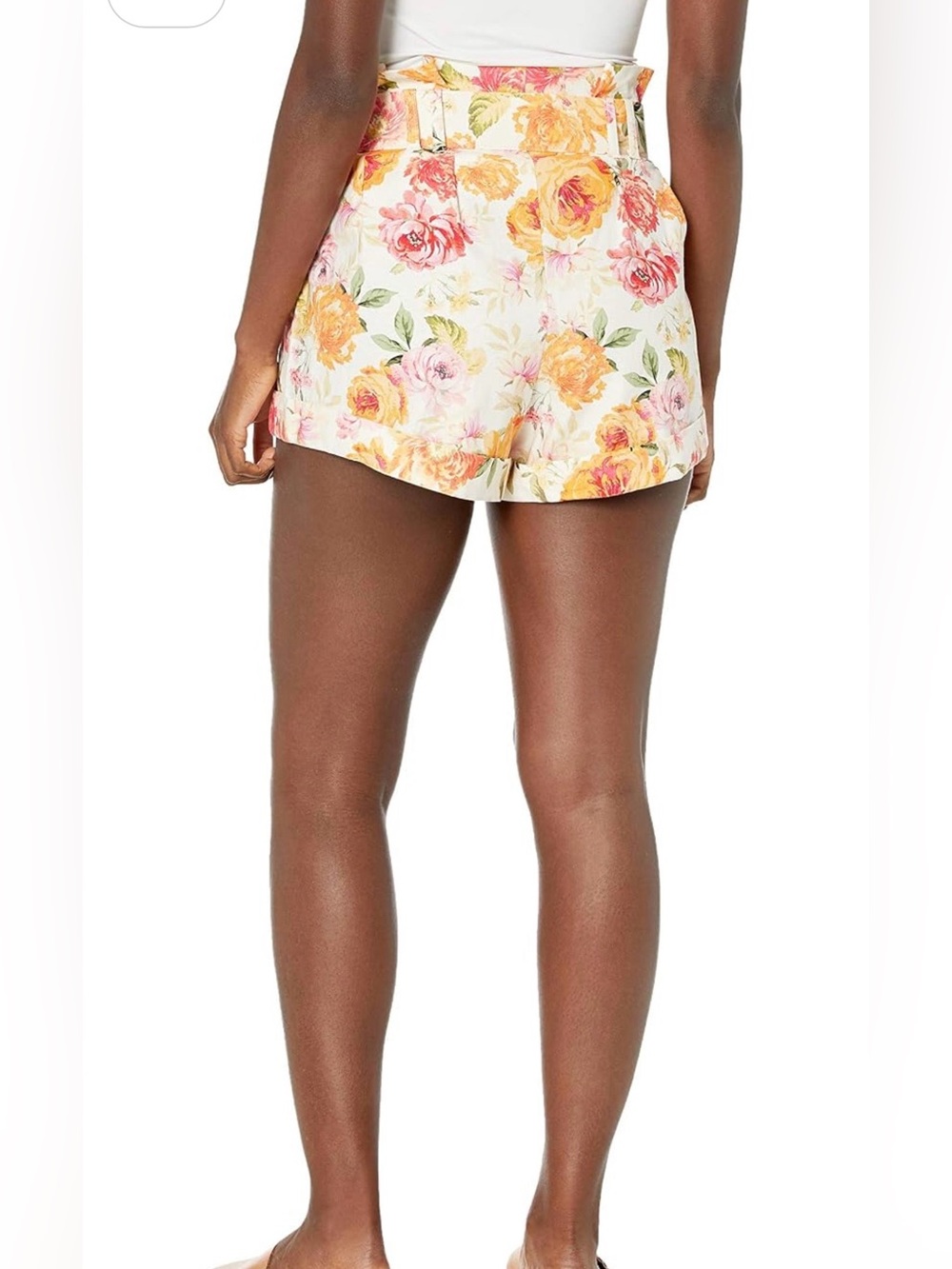 For Love And Lemons PEONY PLEATED LINEN SHORT, Sz M - Picture 9 of 16